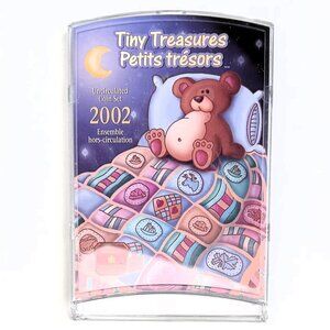 Vintage 2002 Tiny Treasures Uncirculated Coin Set Royal Canadian Mint
